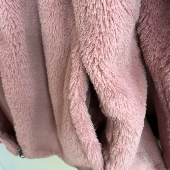 Style & Co. “Teddy” Hoodie Mauve Jacket Sz L/XL - Picture 5 of 8
